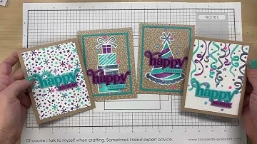 Create in Quads - Birthday | Samples & Tutorial | Taylored Expressions
