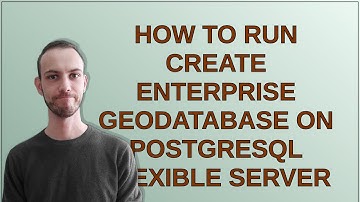 Gis: How to run Create Enterprise Geodatabase on PostgreSQL flexible server