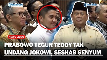 PRABOWO TEGUR TEDDY yang Tak Undang Jokowi di Peresmian Bank Emas : Tolong Seskab Ya!