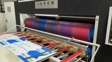 QHPACK Economical type Carton Box Printing Slotting Die Cutting machine working in client