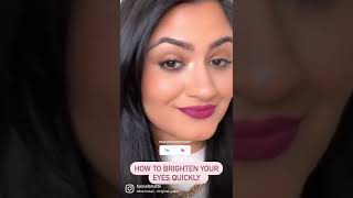 Inner corner highlighter brightens entire eye makeup #makeuphacks #makeupshorts #makeuptutorial