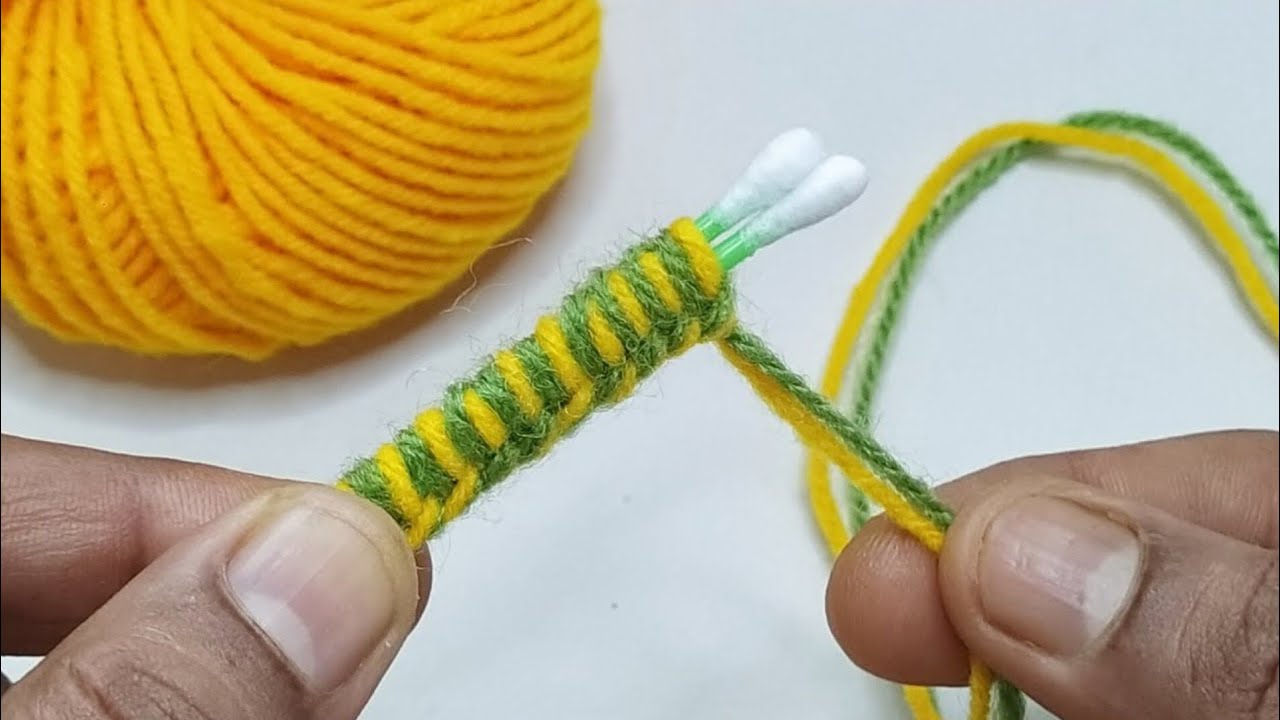 Amazing 3 Beautiful Woolen Yarn Flower making ideas with Cotton Buds