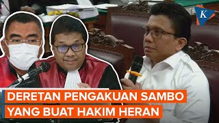 Hakim Berkali-kali Dibuat Heran oleh Pengakuan Ferdy Sambo