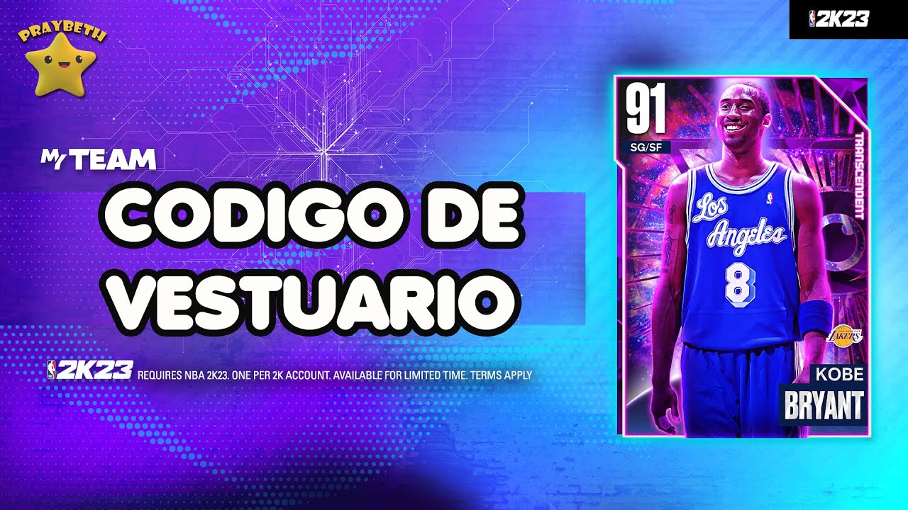 NBA 2K23 Código de Vestuario GRATIS KOBE!!! nba2k23 🏀 YouTube NBA 2K23 Código de Vestuario GRATIS KOBE!!! nba2k23 🏀 YouTube