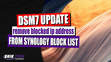 Update - How To Unblock IP Address From Synology Block List