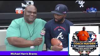 Michael Harris Braves & Coach Mayden MLB Stars of the Game One on One pt.1 #2026 #sports #atlanta