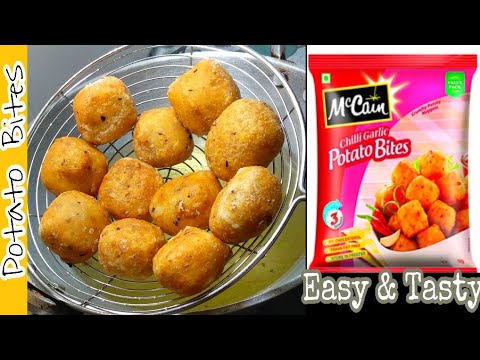 How To Make Garlic Potato Bites At Home Easily Garlic Potato Bites Recipe In Hindi Youtube