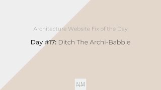 Architecture Website Fix: Day 17 of 30