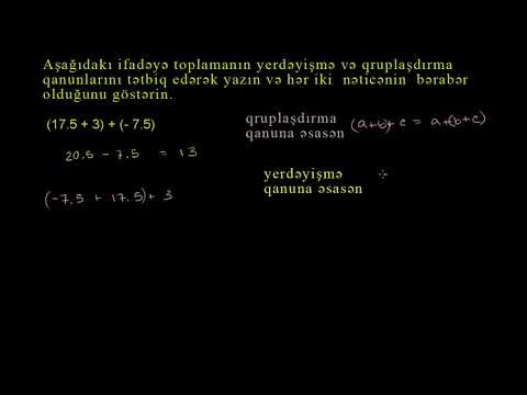 Toplamanın yerdəyişmə qanunu