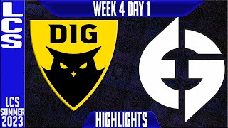 DIG vs EG Highlights | LCS Summer 2023 W4D1 | Dignitas vs Evil Geniuses