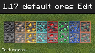 All 1.17 Default Ore Textures Outlined | Download screenshot 5