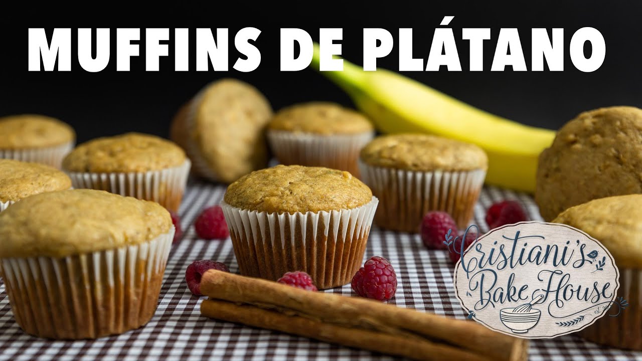 MUFFINS DE PLÁTANO HÚMEDOS Y ESPONJOSOS SENCILLOS DE HACER!! YouTube