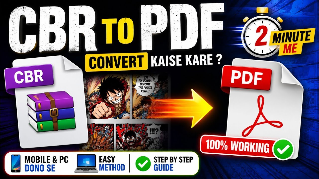 How To Convert Cbz To Pdf In Mobile | How To Open Cbz Files On Android ...