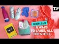 6 easy ways to label everything you own  school days