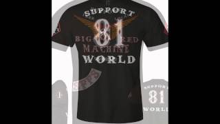 Hells Angels Support81 T-shirts Big Red Machine