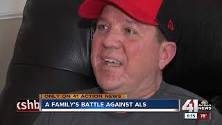 Father battles ALS with support from family