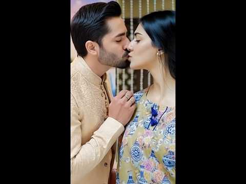 Danish Taimoor And Sara Khan Kissing Sher Viral Pakistanidrama Sarahkhan Danishtamoor