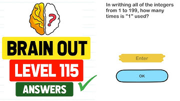 Brain Out Level 115 in Writing all of the integers