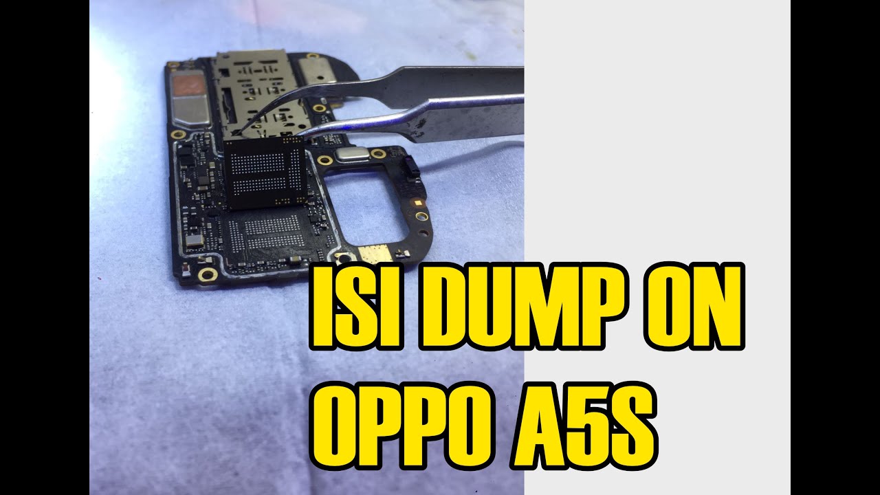 GANTI EMMC OPPO A5S ISI DUMP ON