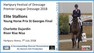 Charlotte Dujardin and River Rise Nisa PSG; HARTPURY FESTIVAL OF DRESSAGE 2018