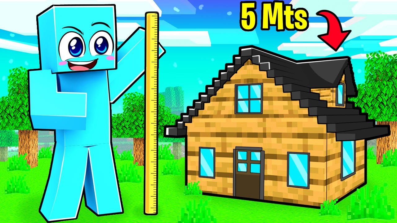 Construí la Casa Más DIMINUTA del Mundo en Minecraft!