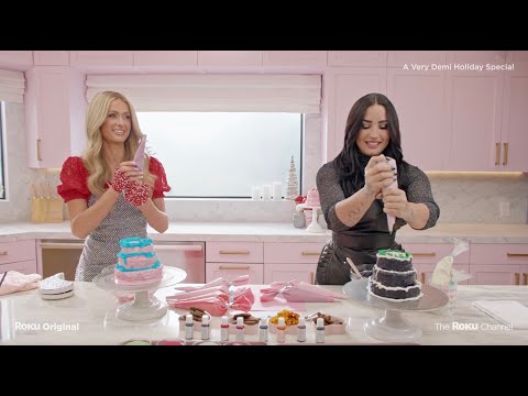 Demi Lovato & Paris Hilton Bake Dog Cakes | A Very Demi Holiday | The Roku Channel