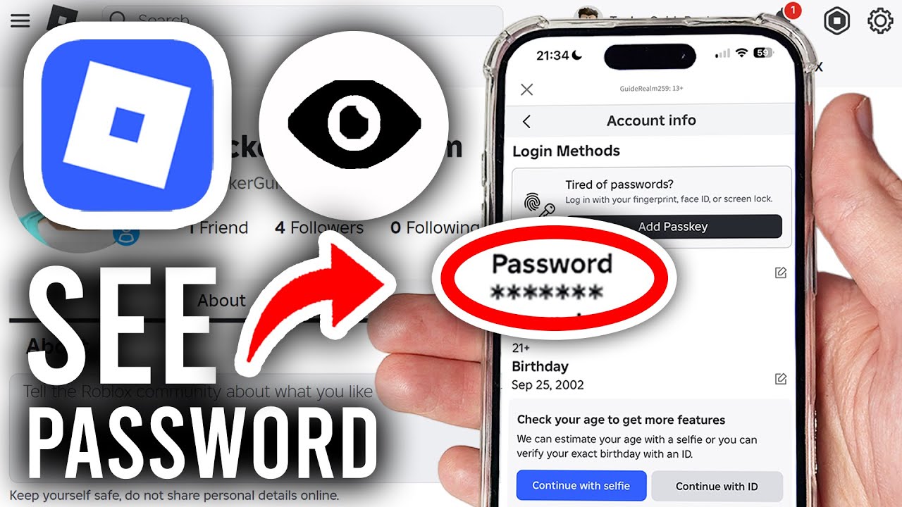How To Check Your Roblox Password - Step By Step