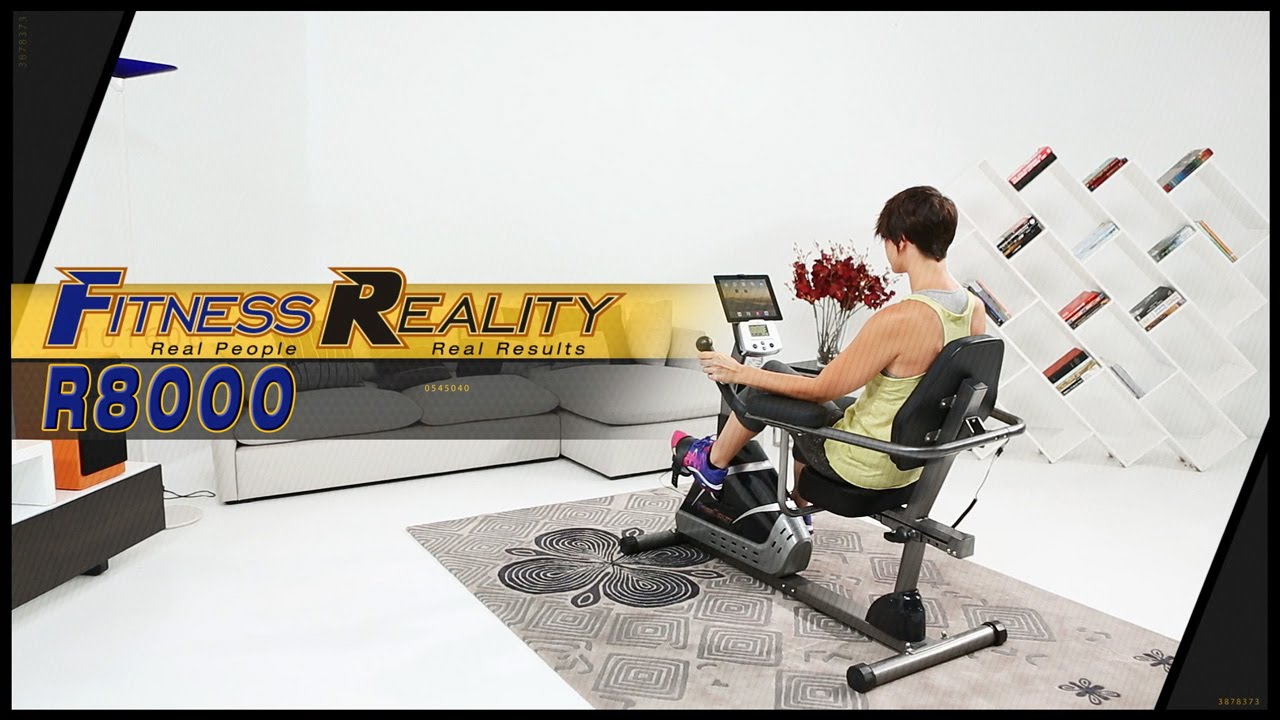 Fitness Reality R8000 High-Capacity Programmable Recumbent Exercise Bike  with Air Tech Seat 