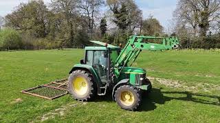 John Deere 6410 Chain Harrow