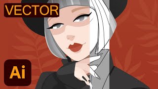 Portrait Vector Illustration - Adobe Illustrator tutorial