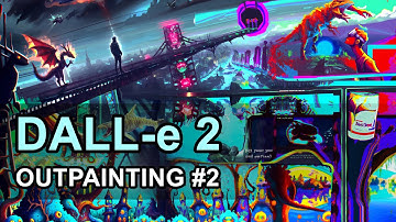 OpenAI DALL-E 2: New feature "OutPainting" test with steps