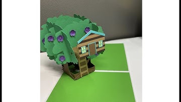 Treehouse Pop Up Card