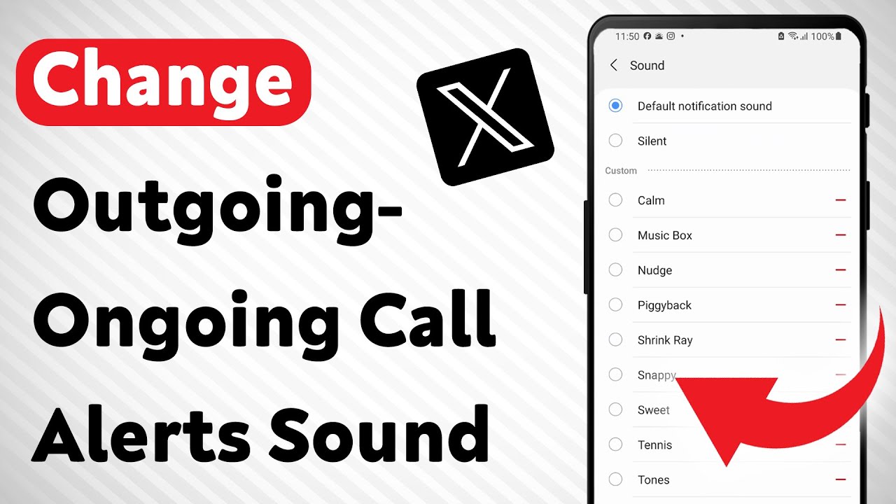 How To Change Outgoing-Ongoing Call Notification Sound For X App On ...