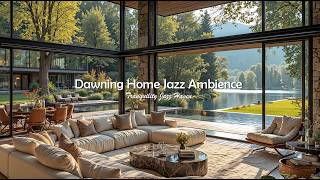 Dawning Home Jazz Ambience To Positive Mood | Soft Jazz Music In Comfy Salon Scene For Productivi... screenshot 4