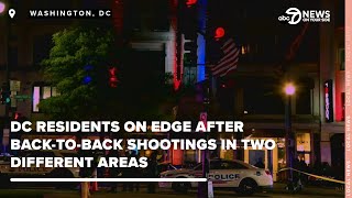 DC residents on edge after backtoback shootings in two areas with heavy police presence