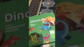 Aisy unboxing dinosaur puzzles