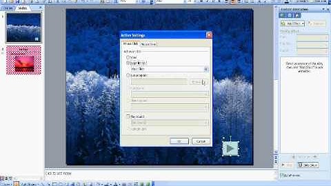 How to make Action Buttons in Windows Powerpoint