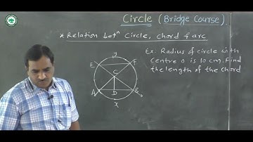 Bridge Course (Math) || Topic: Circle part 2 || By Prof. Kasale P.B.