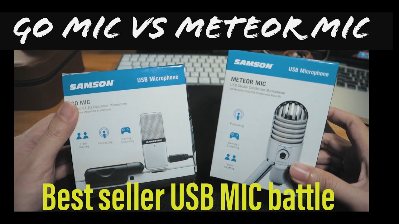 Samson METEOR MIC VS samson GO MIC review soundtest unboxing jagoan MIC USB Podcast Youtube & vocal