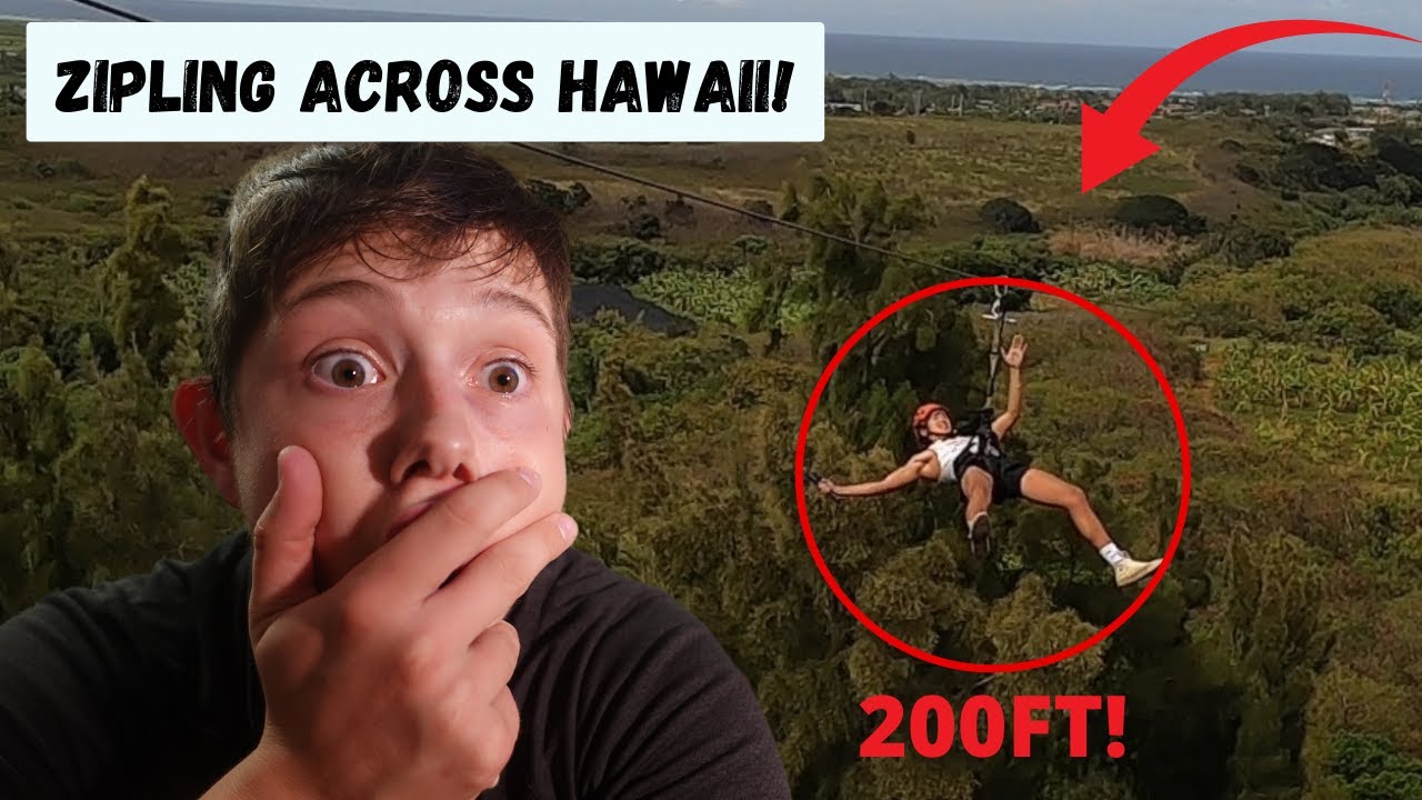 ZIP-LINING ACROSS HAWAII!!! (Climb Works, Keana Farms)