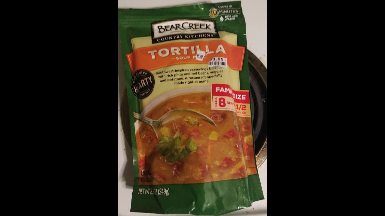 Bear Creek Country Kitchens Tortilla Soup Review YouTube