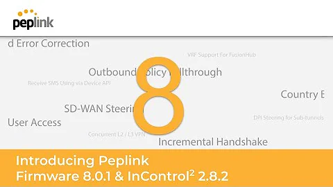 Webinar | Introduction to Peplink Firmware 8.0.1 and InControl 2 2.8.2
