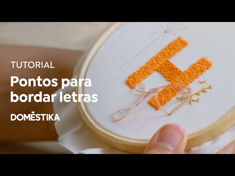 Embroidery Tutorial: Basic Stitches for Embroidering Letters by Hand | Juliana Mota | Domestika