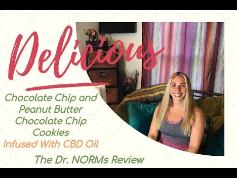 Delicious Chocolate Chip and Peanut Butter Chocolate Chip Vegan Cookies Infused With CBD Oil!