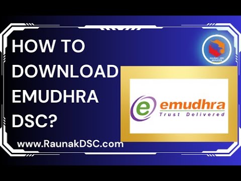 How to Download Emudhra DSC ?  Encryption Digital Signature? #emudhra #digitalsignaturecertificate