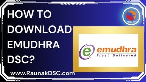 How to Download Emudhra DSC ?  Encryption Digital Signature? #emudhra #digitalsignaturecertificate