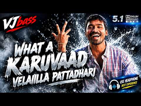 🎧 What A Karavad | Velaiyilla Pattathari | (46HZ - 52HZ) AnirudhRavichander | 5.1surround | VJbass 