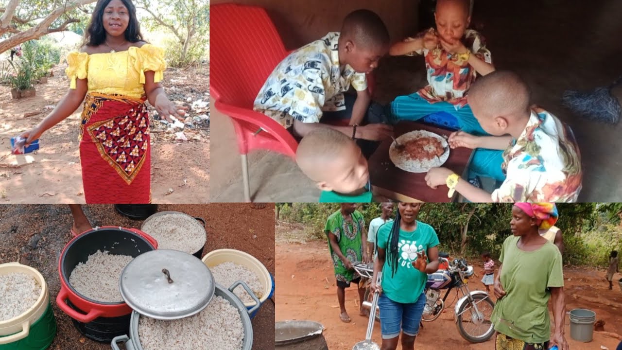 PRODUCTIVE DAY WITH MY HUSBAND'S FAMILY|FUNERAL RITES IN AFRICAN VILLAGE|NEW YEAR FESTIVAL