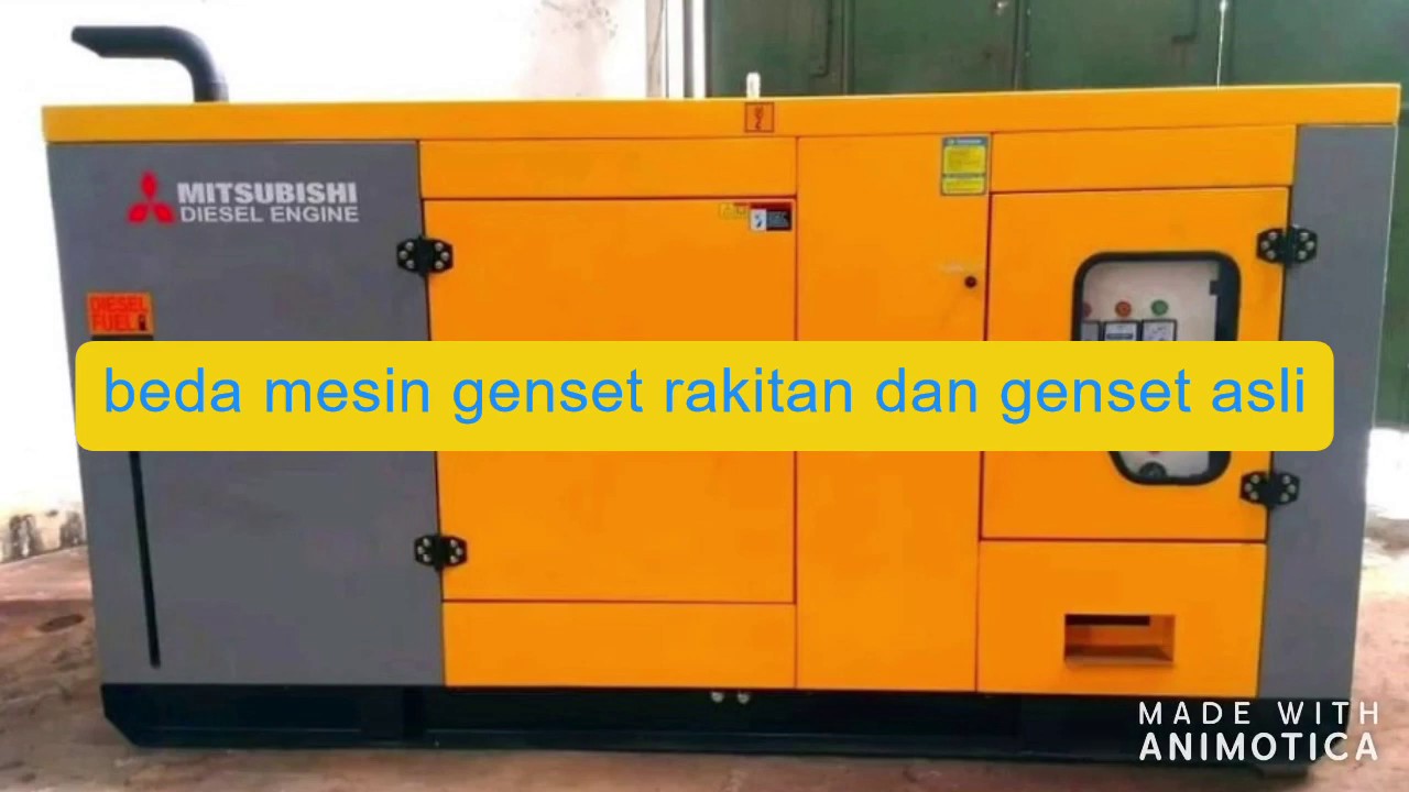 belajar sound system perbedaan mesin genset rakitan dan mesin genset ...