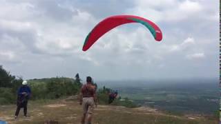 Chumphon Thailand Paragliding Take off